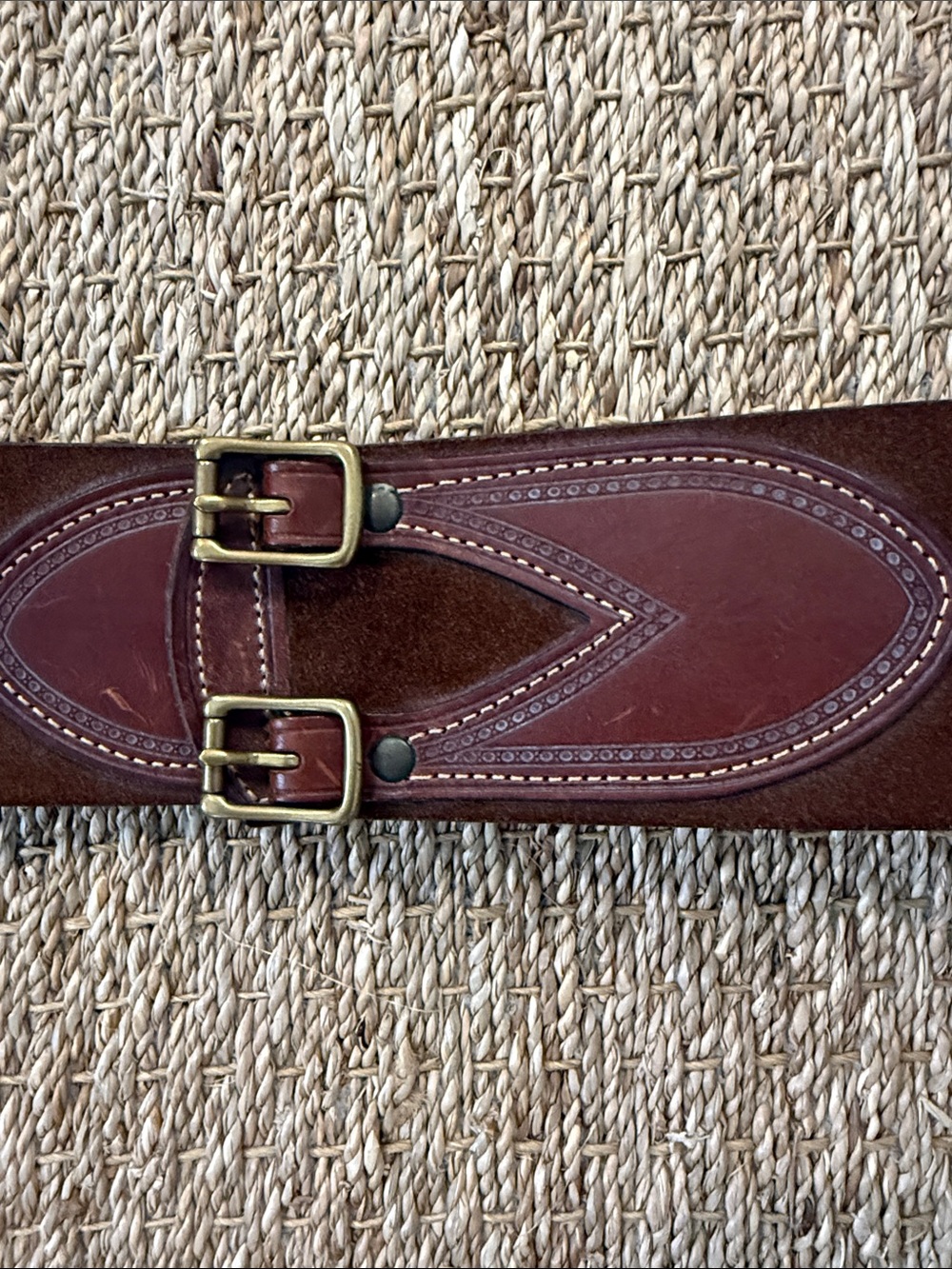 Ralph Lauren Collection wide suede Belt - Picture 5 of 5